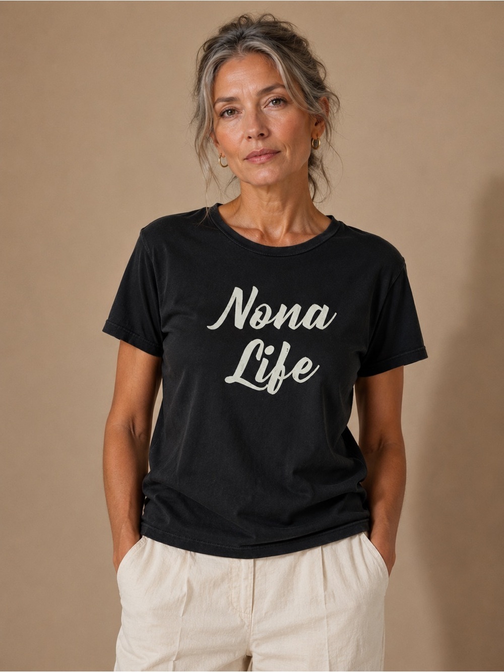 Nona Life Graphic Tee Black Italian Grandma Funny Graphic Shirt 2XL